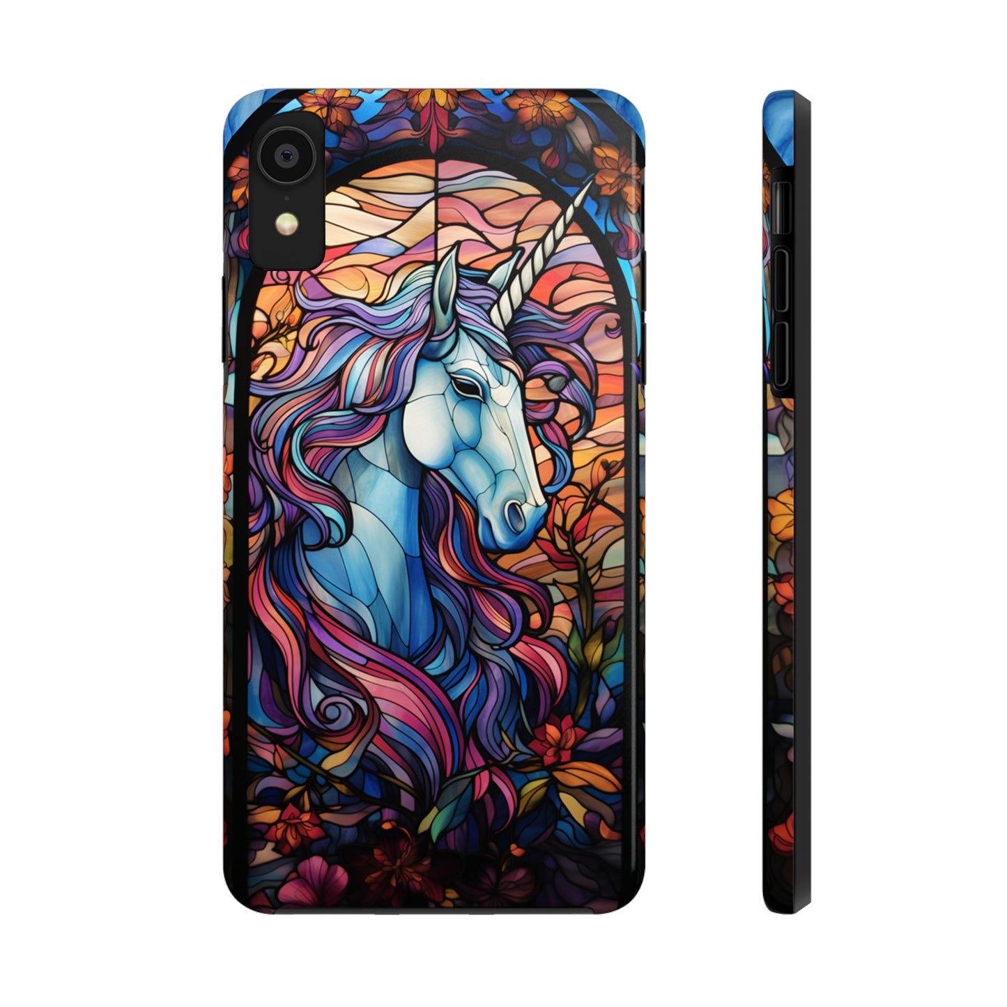 Unicorn Stained Glass iPhone Case | Mythical Beauty and Device Protection