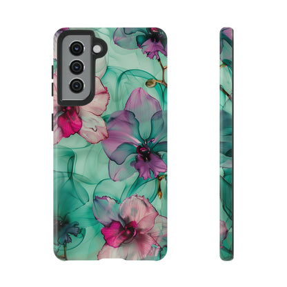 Watercolor Floral Orchids Phone Case