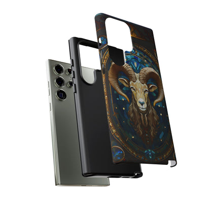 Aries Astrology Stained Glass Design Phone Case