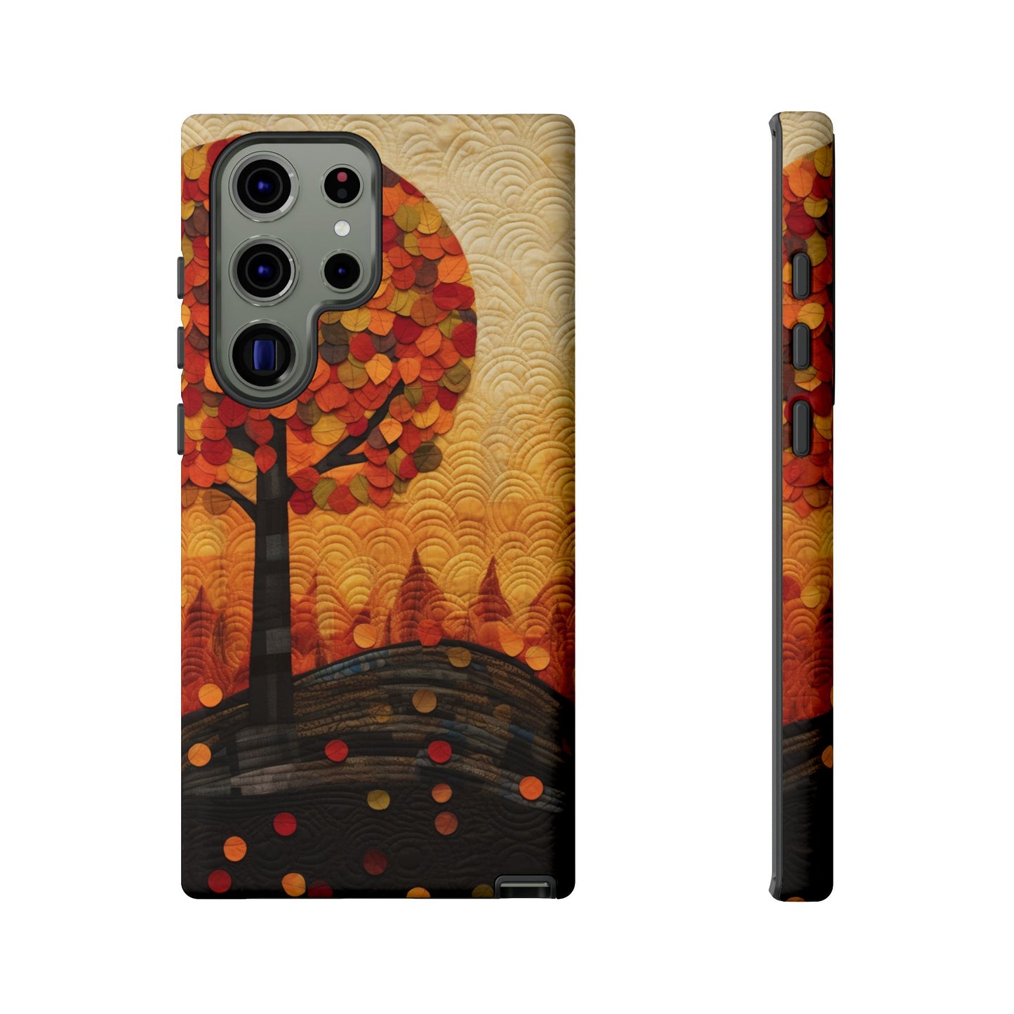 Autumn iPhone Case, Forest Embroidered Style Phone Case