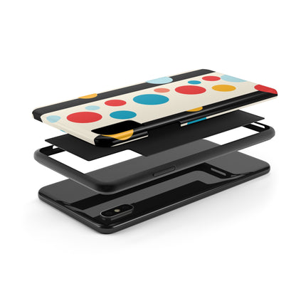 Classic Meets Creative: Abstract Polka Dots Tough Case for iPhone