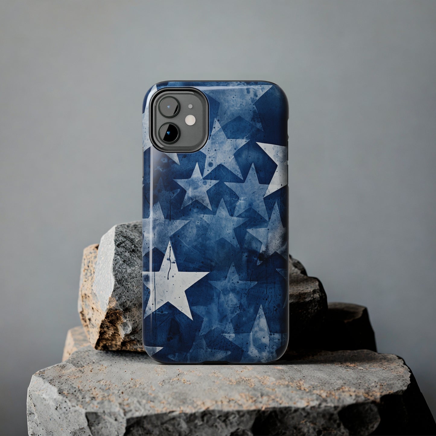 Starry Nights: Denim Dreams | Celestial Star-Patterned iPhone Case