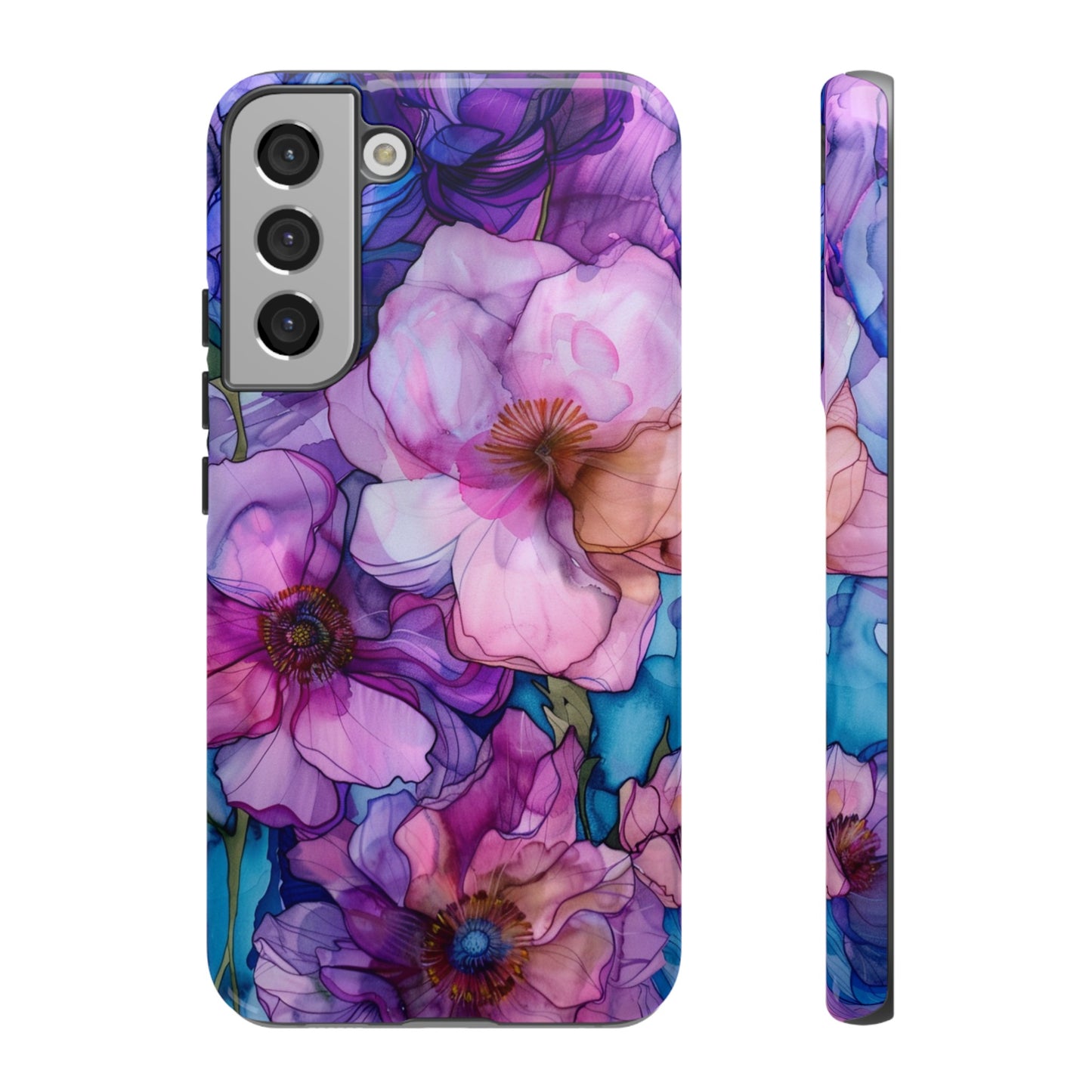 Purple Flower Stained Glass Phone Case