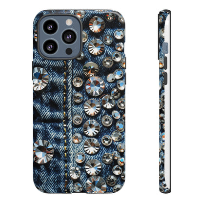 Blue Jean Queen Rhinestone Bling Phone Case