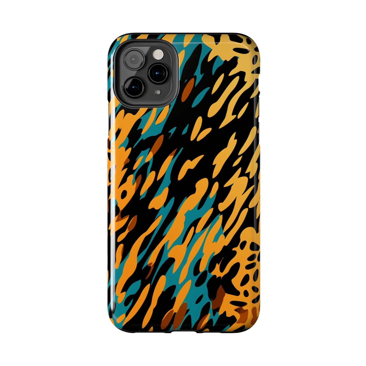 Luxury Leopard & Retro Magic Zebra: The Ultimate Wild Duo iPhone Case