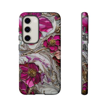 Stained Glass Magenta Floral Paisley Explosion Phone Case