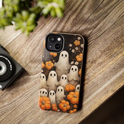 Ghostly Greetings: "Boo Trick or Treat" | Spooky Halloween Spirits iPhone Case