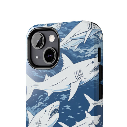 Shark Design: Dive into the Depths with an Aquatic Adventure iPhone Case