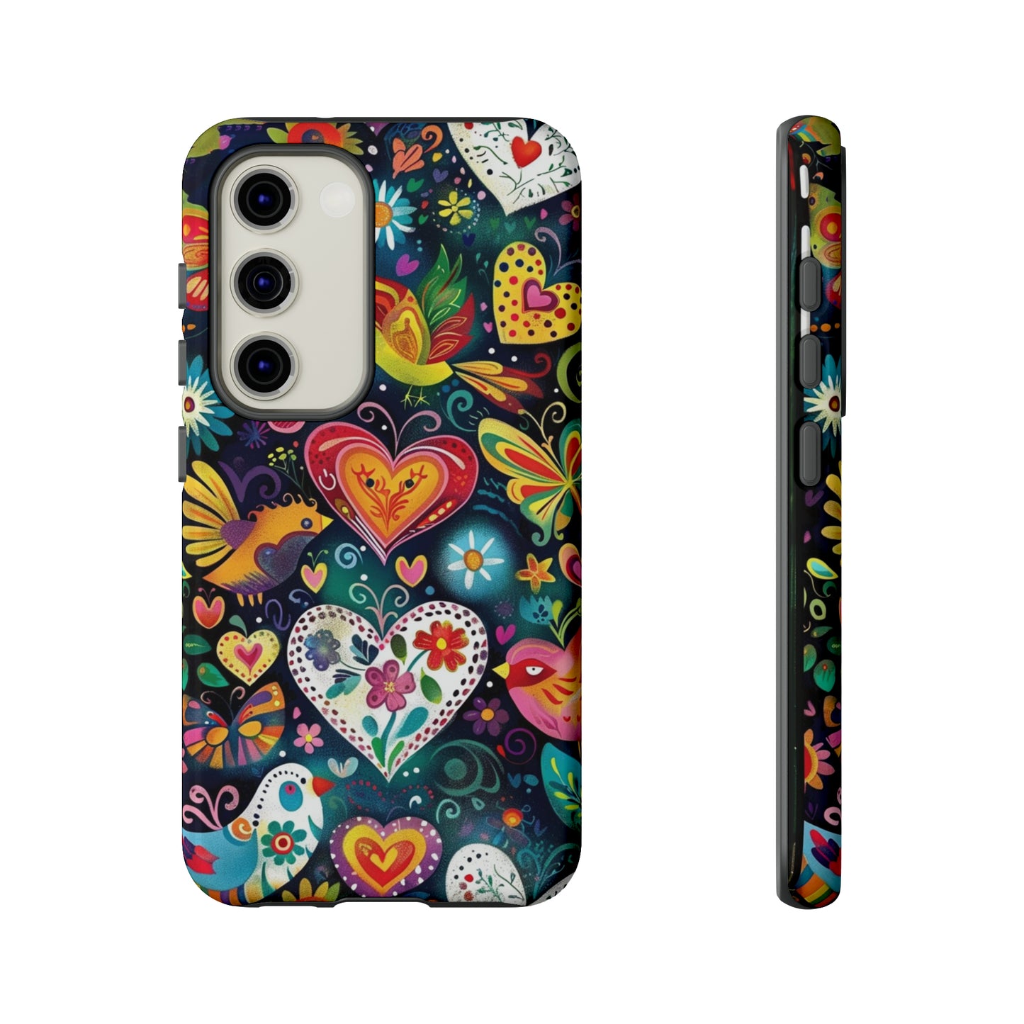 Floral Butterfly Magic Hearts Phone Case