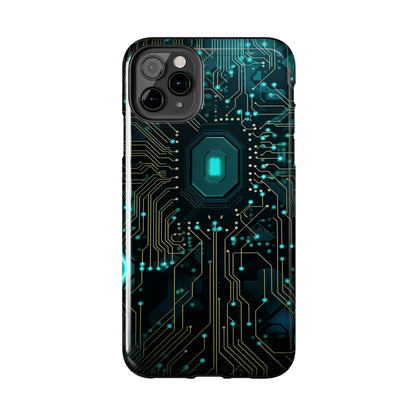 Neon Nexus: Cyberpunk Circuit Board | Futuristic Tech-Inspired iPhone Case