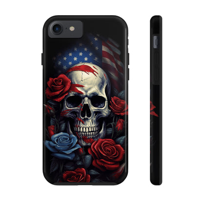 Skull USA Flag iPhone Case | Patriotic Edge with Stylish Protection