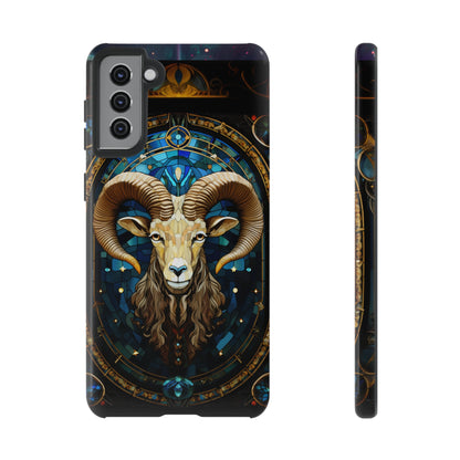 Aries Astrology Stained Glass Design Phone Case