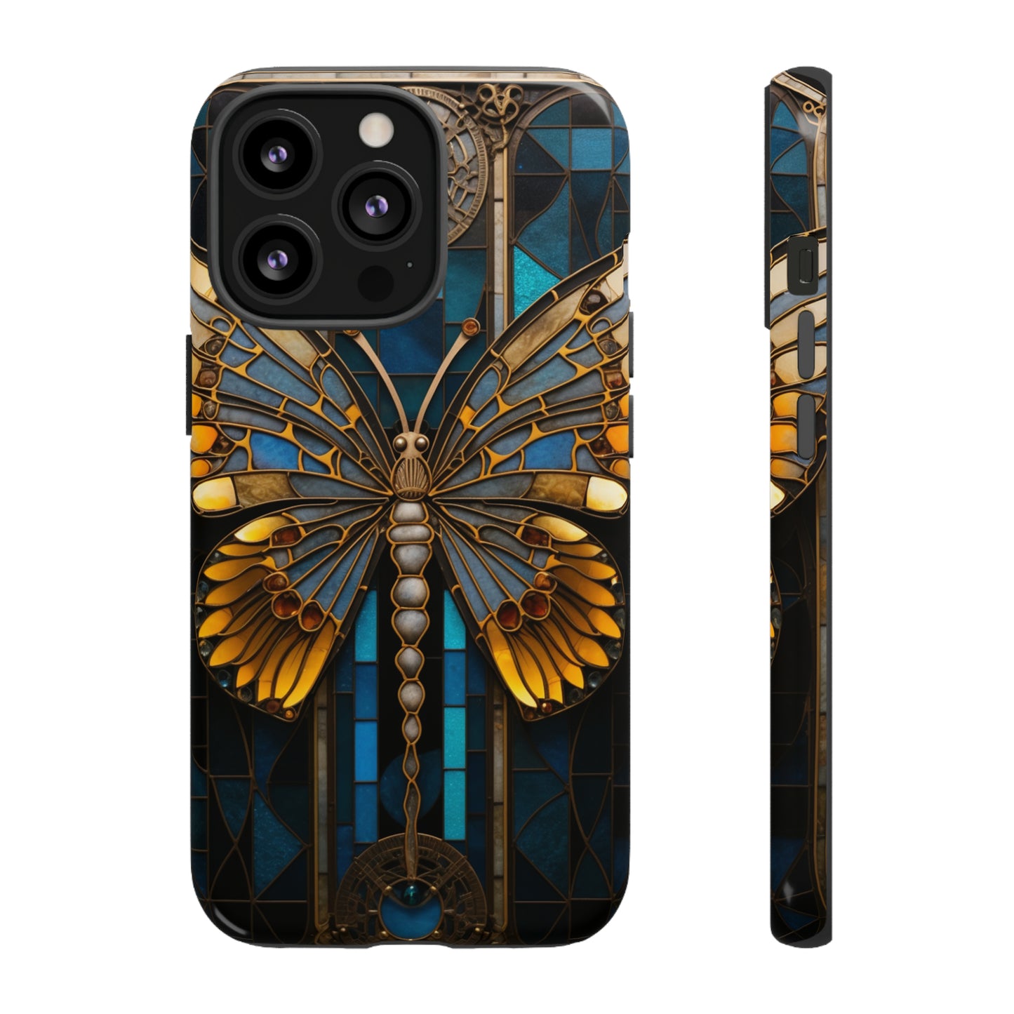 Stained Glass iPhone Butterfly Floral Aesthetic Art Nouveau