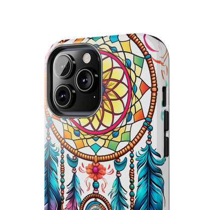 Psychedelic Native American Dreamcatcher iPhone Case | Fusion of Art and Cultural Heritage