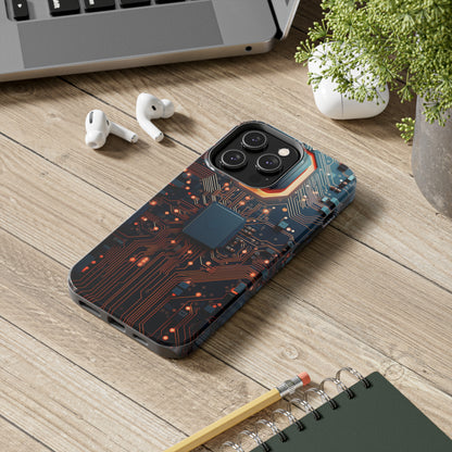 Neon Nexus: Cyberpunk Circuit Board | Futuristic Tech-Inspired iPhone Case