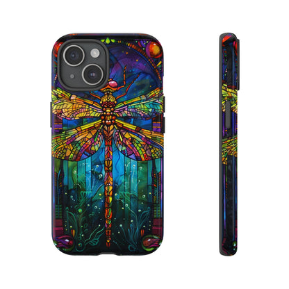 Art Deco Stained Glass Dragonfly Phone Cover