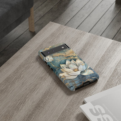 Zen Lotus Gold Floral Phone Case