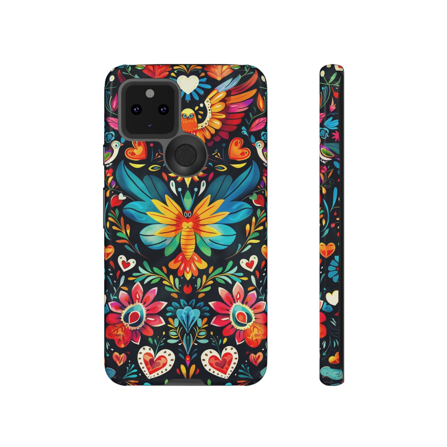 Floral Explosion Magic Hearts Phone Case