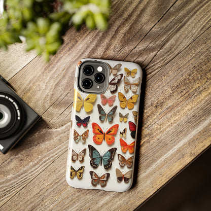 Elegant Embroidery: Delicate Butterfly iPhone Case – Crafted with Precision