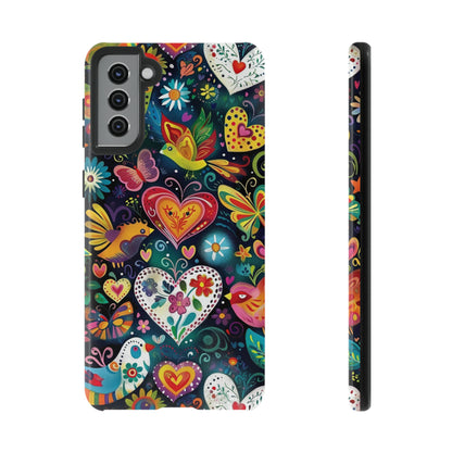 Floral Butterfly Magic Hearts Phone Case