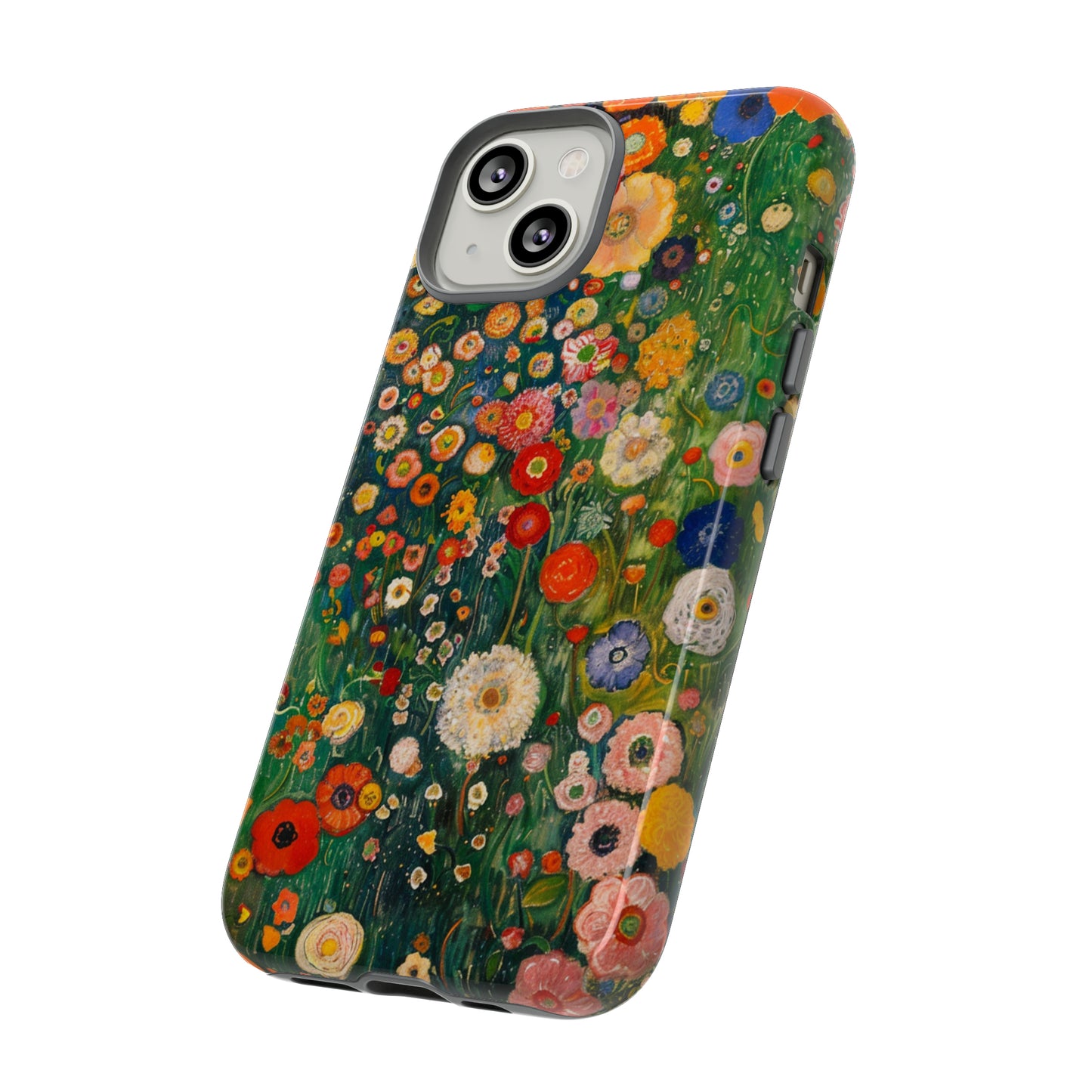 Gustav Klimt Style Flower Garden Painting Phone Case