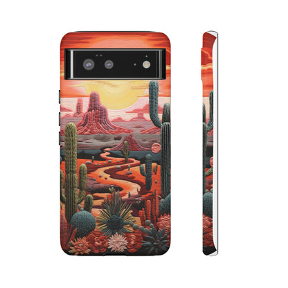 Cactus Desert Sunset Phone Case