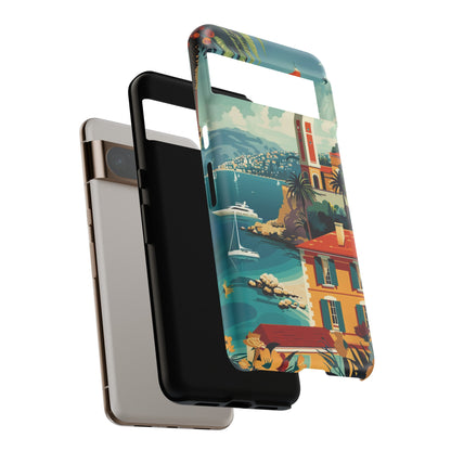 Midcentury French Riviera Landscape Painting Phone Case