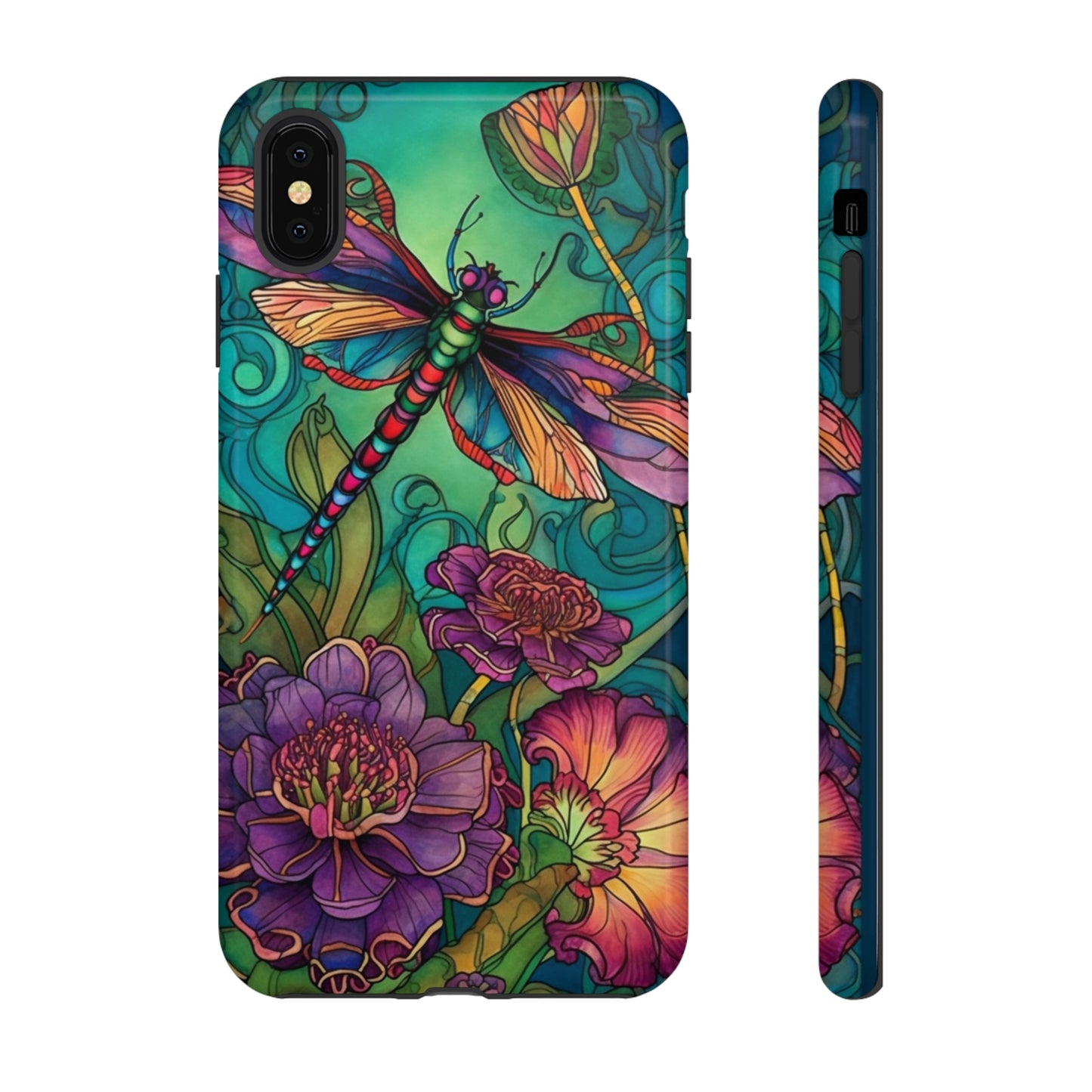 Art Nouveau Dragonfly - A Timeless Symbol of Elegance for Google Pixel, iPhone, and Samsung Cases