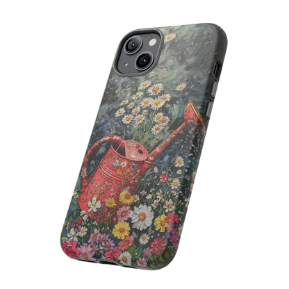 Flowers and Watering Can Floral Oil Painting Phone Case