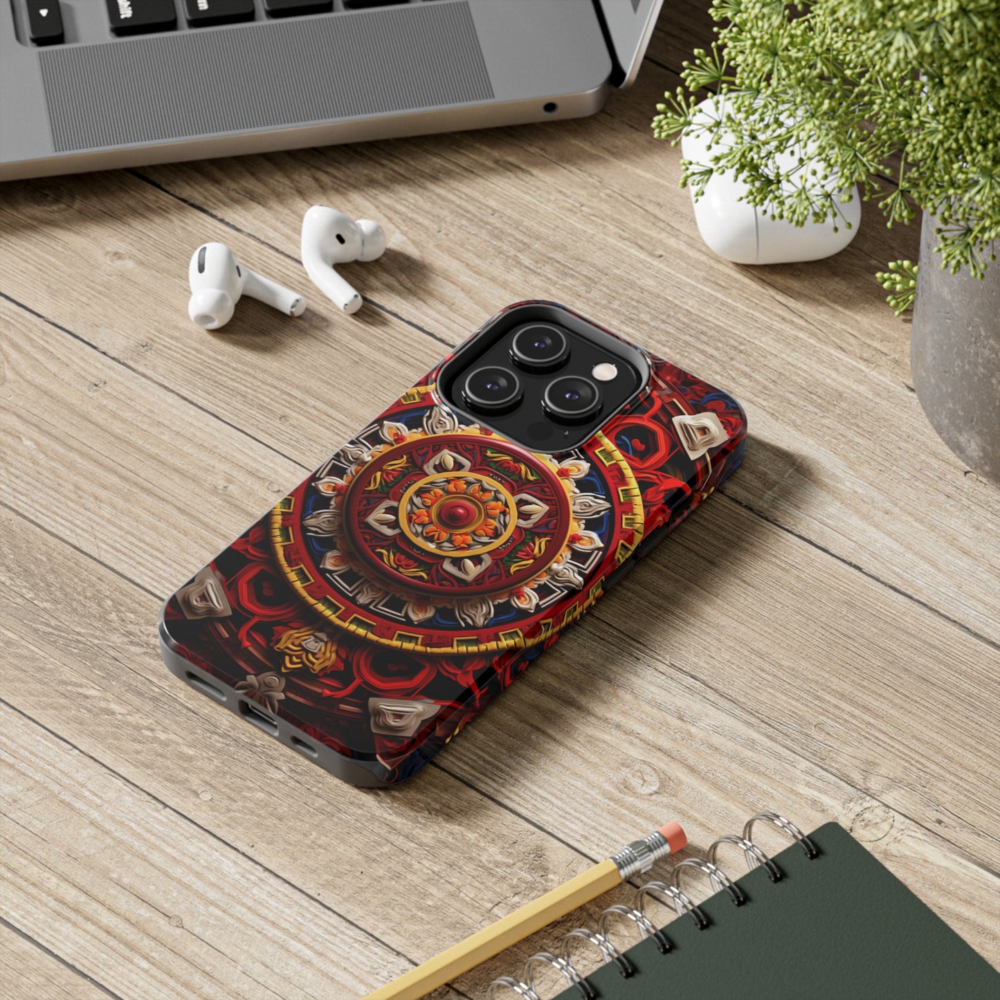 Mystical Visions: Psychedelic Tibet Mandala | Buddhist iPhone Case