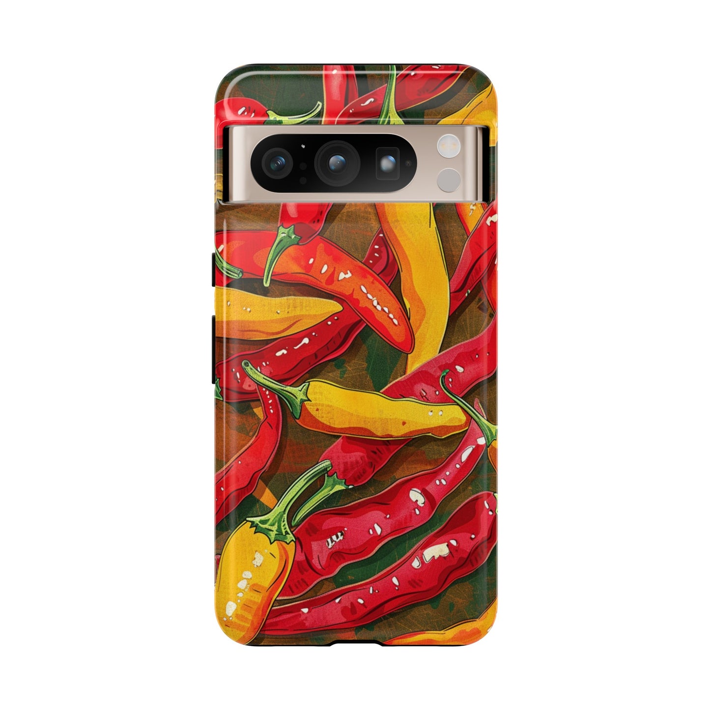 Yellow and Red Chili Peppers Phone Case