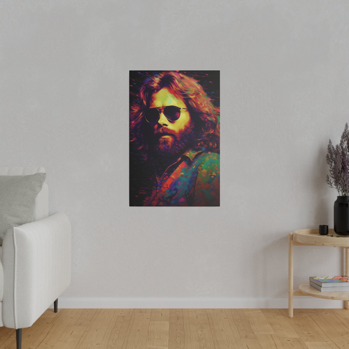 Jim Morrison of The Doors Pop Art | Stretched Canvas Print