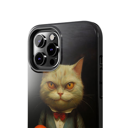 Creepy Spooky Halloween Cat iPhone Case | Dark Academia, Goth