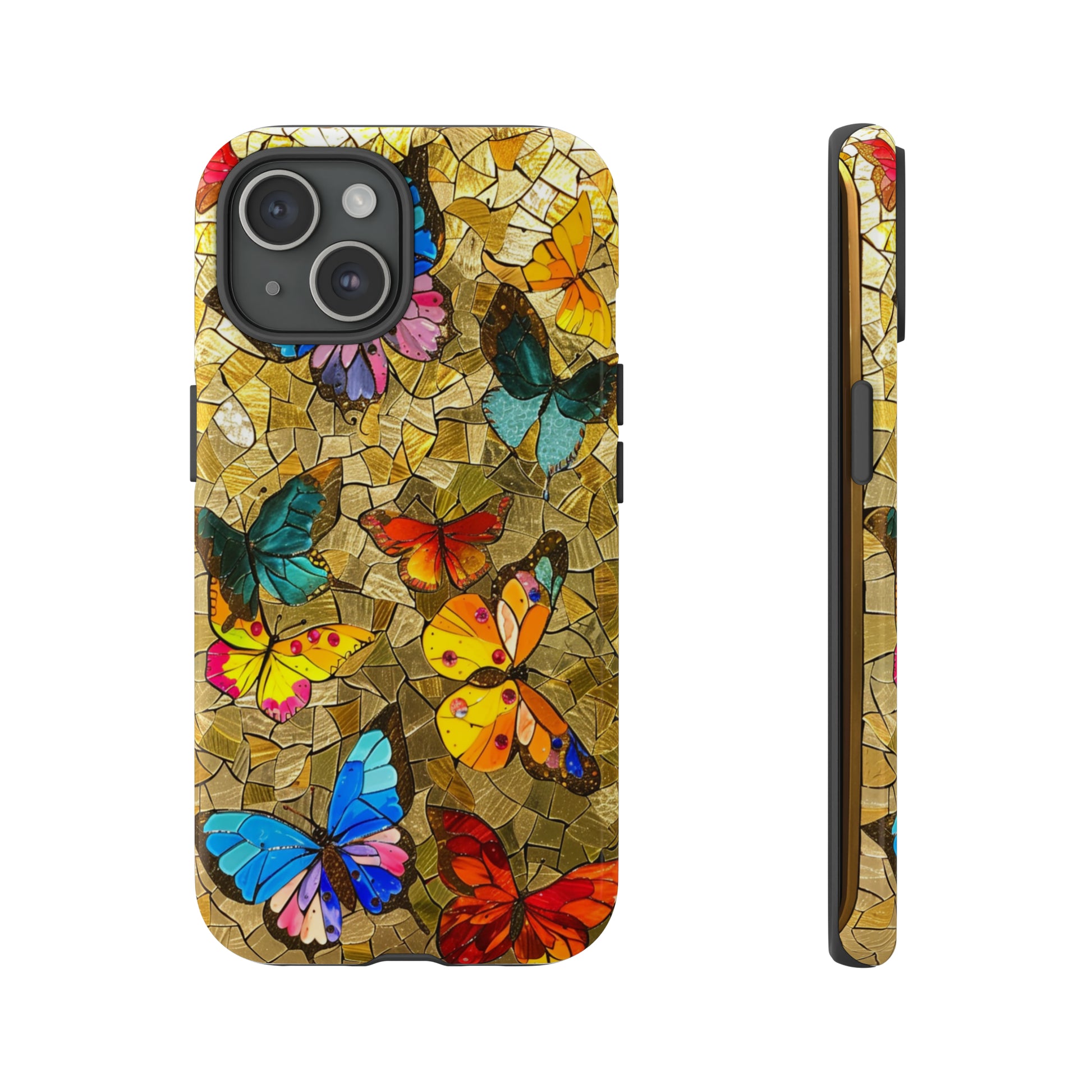 Gustav Klimt Style Flower Garden Painting Phone Case for iPhone 15