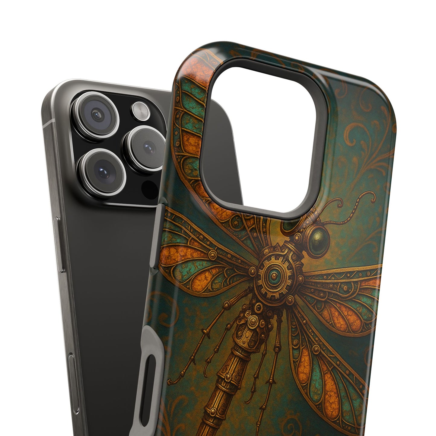 Steampunk Dragonfly Phone Case, Unique Magnetic Tough Cover for Phone