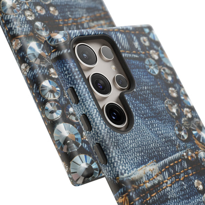 Blue Jean Queen Rhinestone Bling Phone Case