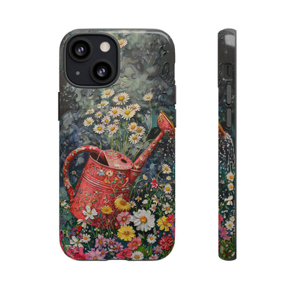 Flowers and Watering Can Floral Oil Painting Phone Case