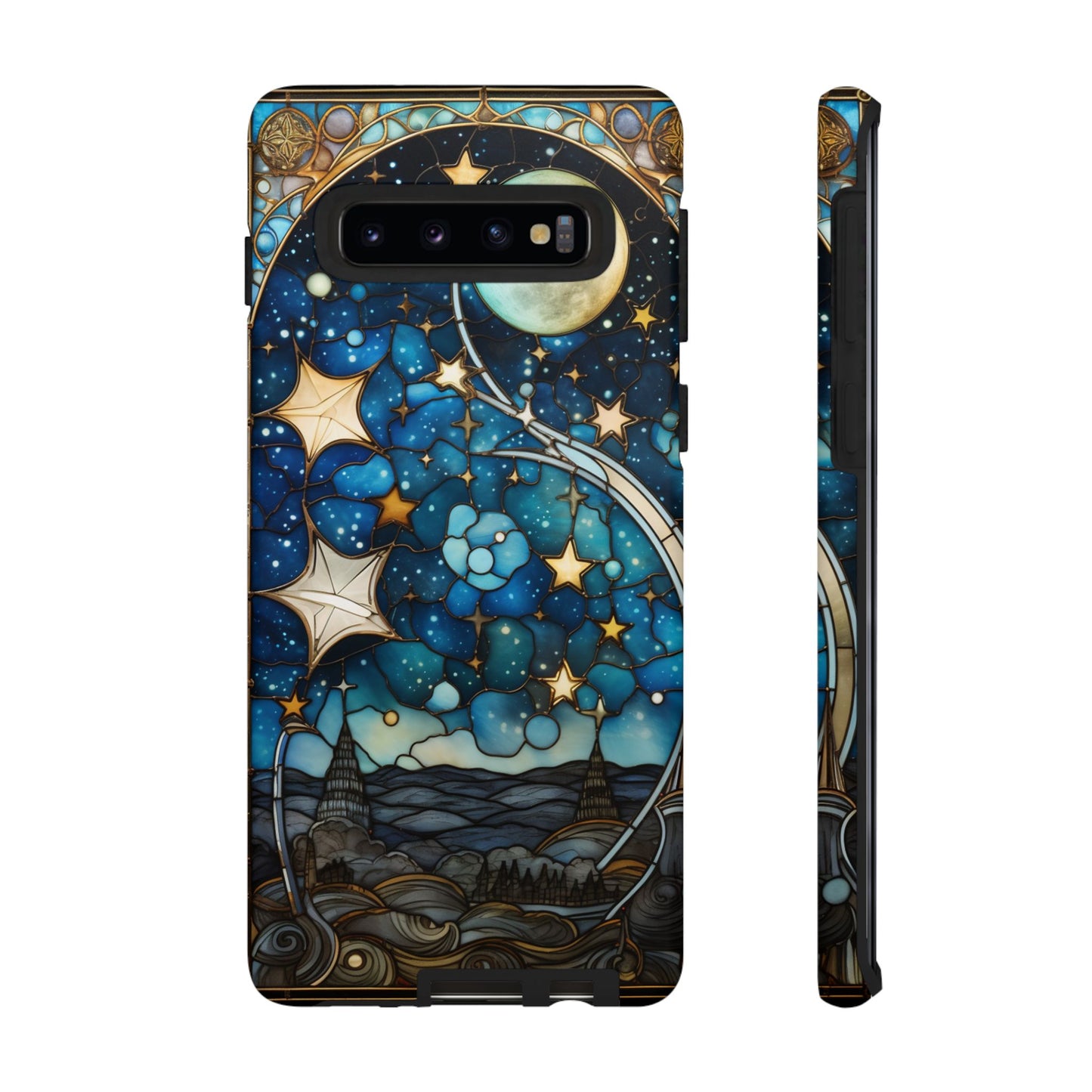 Boho Starry Night Stained Glass Artistry Phone Cover