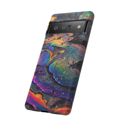 Opalescent Marbled Holographic Print Phone Case