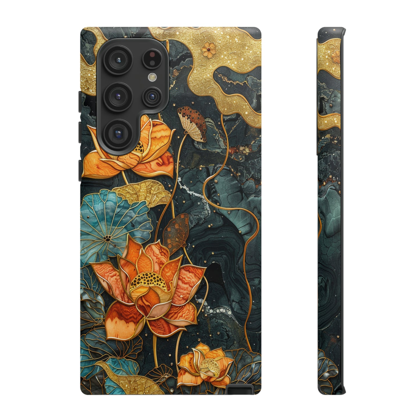 Chiyogami Floral Scroll Work Phone Case