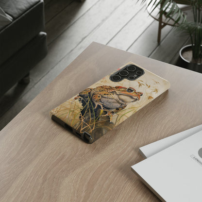 Toad on a Branch Japanese Style Art Painting Phone Case