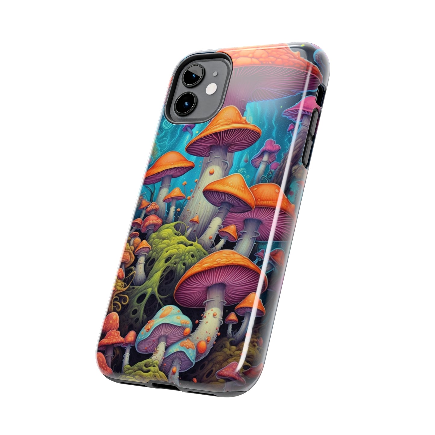 Trippy Magic Mushroom Tough iPhone Case | Embrace the Psychedelic Enchantment