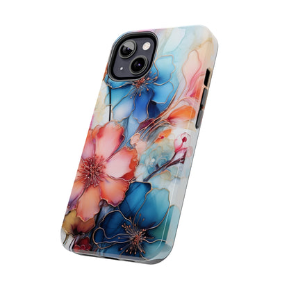 Marbled Watercolor iPhone Case | Embrace the Mesmerizing Multicolor Art