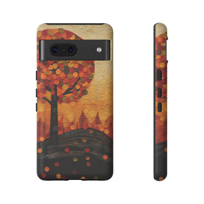 Autumn iPhone Case, Forest Embroidered Style Phone Case