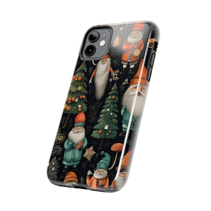 Vintage Santa Magic Mushroom Christmas Phone Case