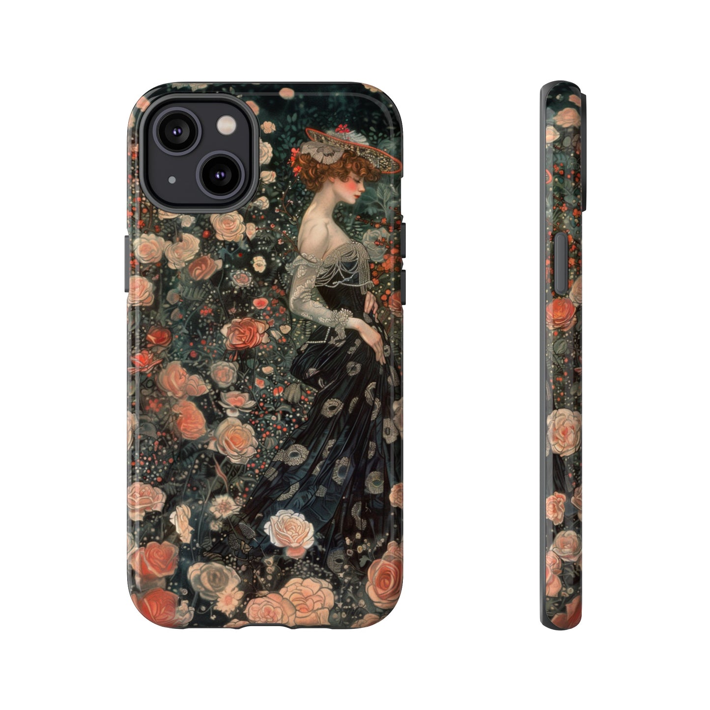 Art Nouveau French Floral Beauty Painting Phone Case