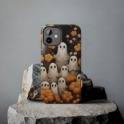 Ghostly Greetings: "Boo Trick or Treat" | Spooky Halloween Spirits iPhone Case