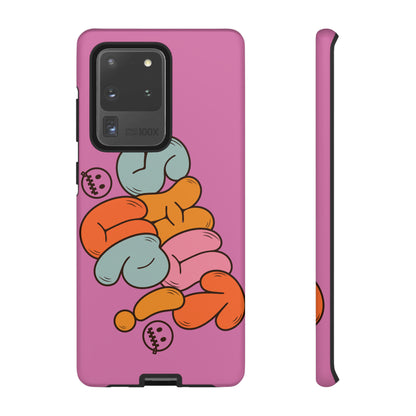 Shut Up Phone Case | Warm Retro Psychedelic Colors | For iPhone, Pixel, Samsung