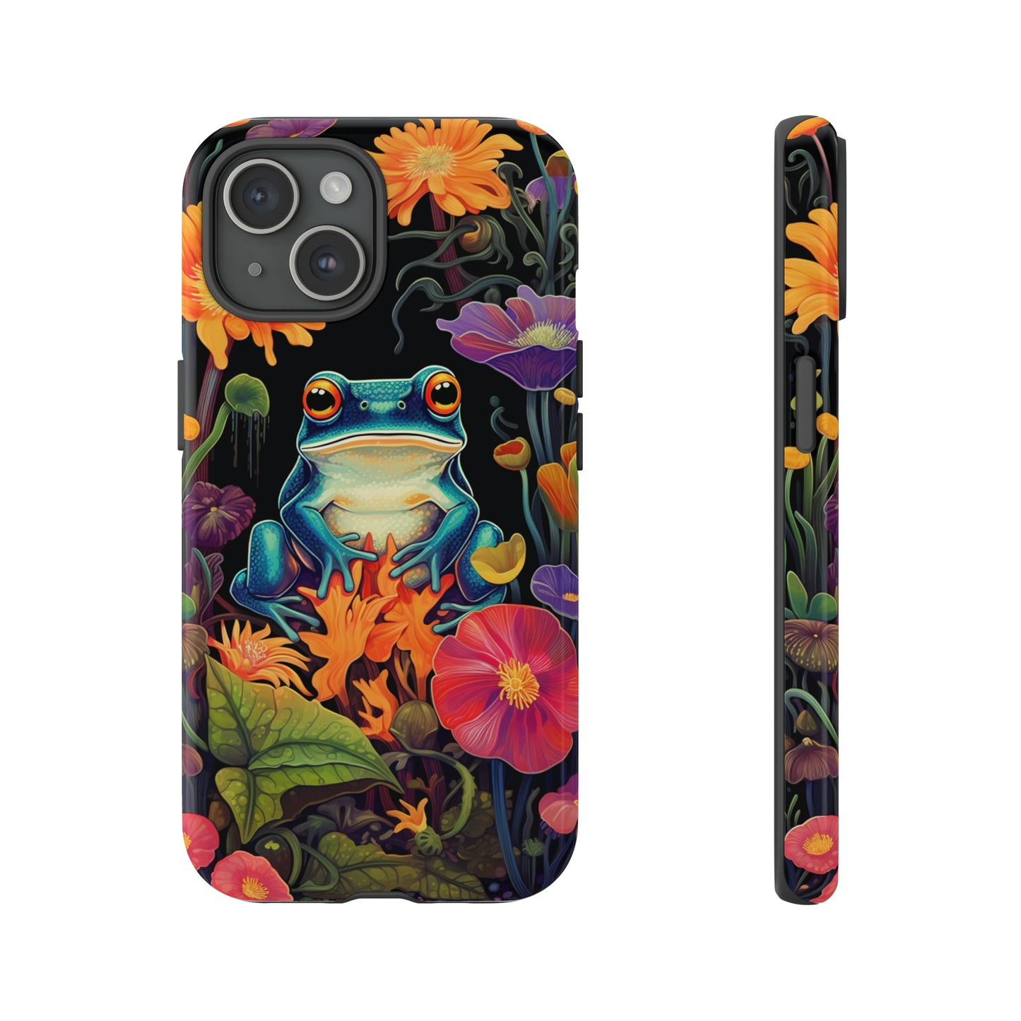 Floral Frogs Elegance Phone Case for Google Pixel, iPhone & Samsung Galaxy