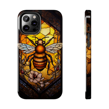 Stained glass Honey Bee iPhone Case | Embrace the Sweetness of Nature's Workers